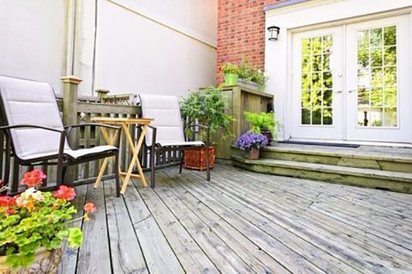 French Doors and Back Patio