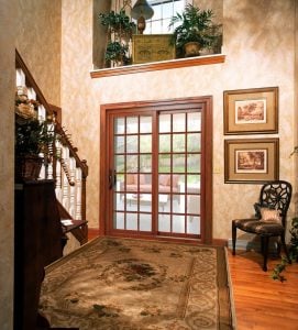 Sliding Patio Door with Lattice